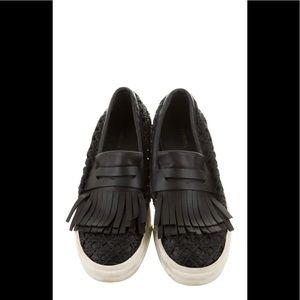 La Perla Leather Slip-On Sneakers-Giuseppe Zanotti
